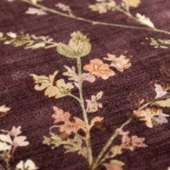 Waschbarer Teppich - Misty Floral Braun
