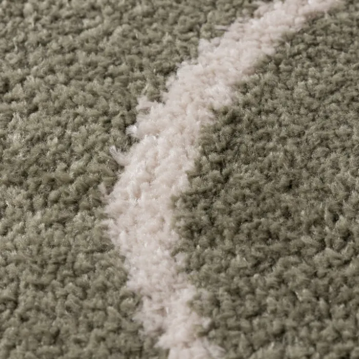 Waschbarer Teppich - Myrre Swirl Grün