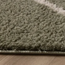 Waschbarer Teppich - Myrre Swirl Grün