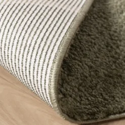 Waschbarer Teppich - Myrre Swirl Grün