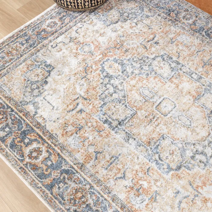 Waschbarer Teppich - Nova Medaillon Bunt