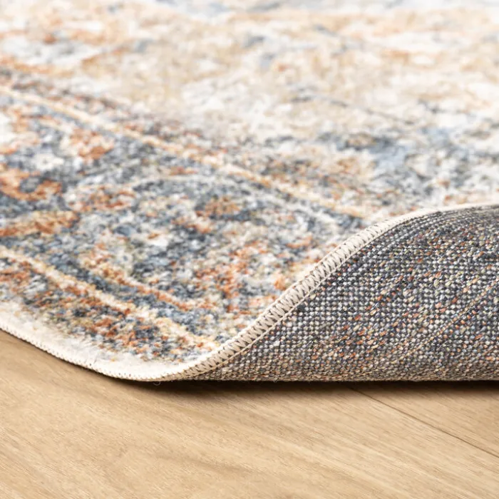 Waschbarer Teppich - Nova Medaillon Bunt