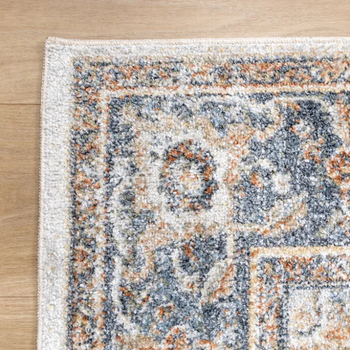 Waschbarer Teppich - Nova Medaillon Bunt