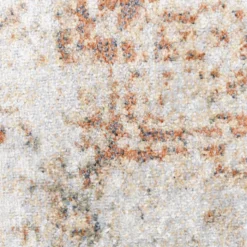Waschbarer Teppich - Nova Medaillon Hellgrau