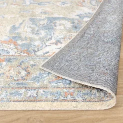 Waschbarer Teppich - Nova Medaillon Grün
