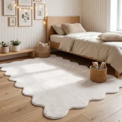 Waschbarer Teppich - Puck Weiß