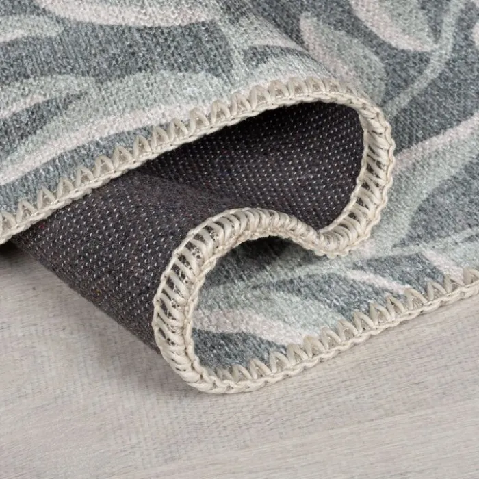Waschbarer Teppich - Reido Leaves Grün