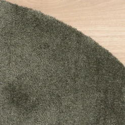 Waschbarer Teppich Rund - Clean Grün