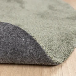 Waschbarer Teppich Rund - Clean Grün