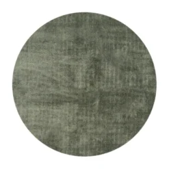 Waschbarer Teppich Rund - Clean Grün