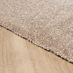 Waschbarer Teppich Rund - Clean Beige
