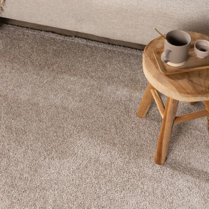 Waschbarer Teppich Rund - Clean Beige