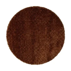 Waschbarer Teppich Rund - Clean Dunkelbraun