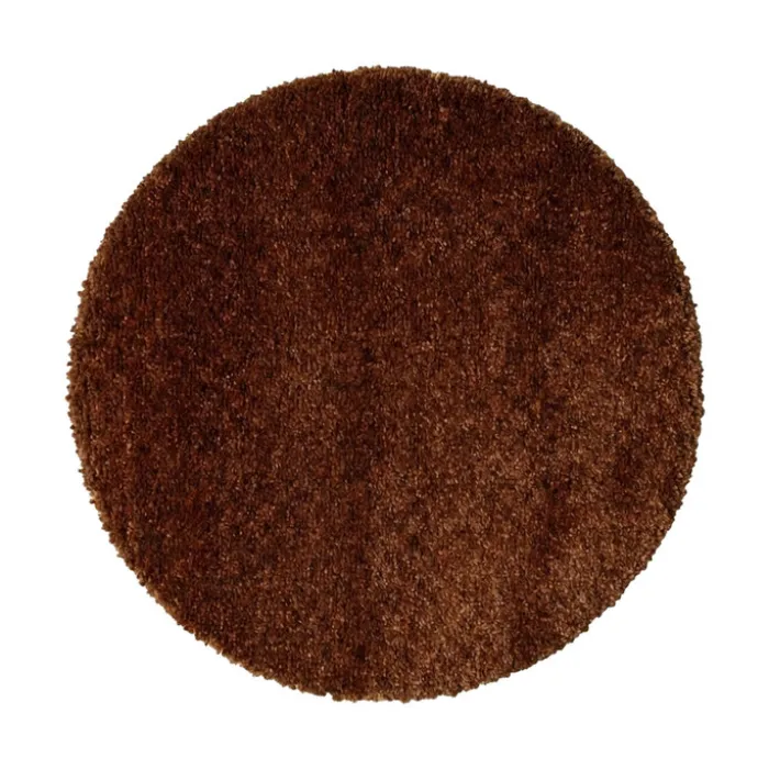 Waschbarer Teppich Rund - Clean Dunkelbraun