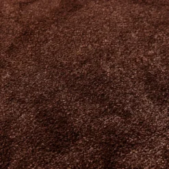 Waschbarer Teppich Rund - Clean Dunkelbraun
