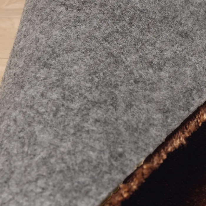 Waschbarer Teppich Rund - Clean Kupfer