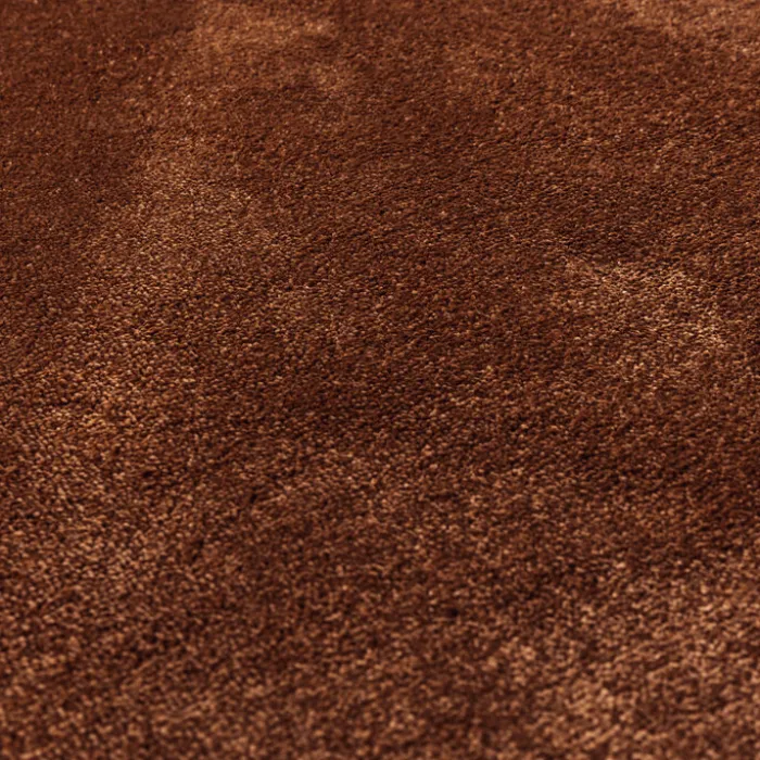 Waschbarer Teppich Rund - Clean Kupfer