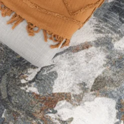 Waschbarer Teppich Rund - Misha Flow Bunt