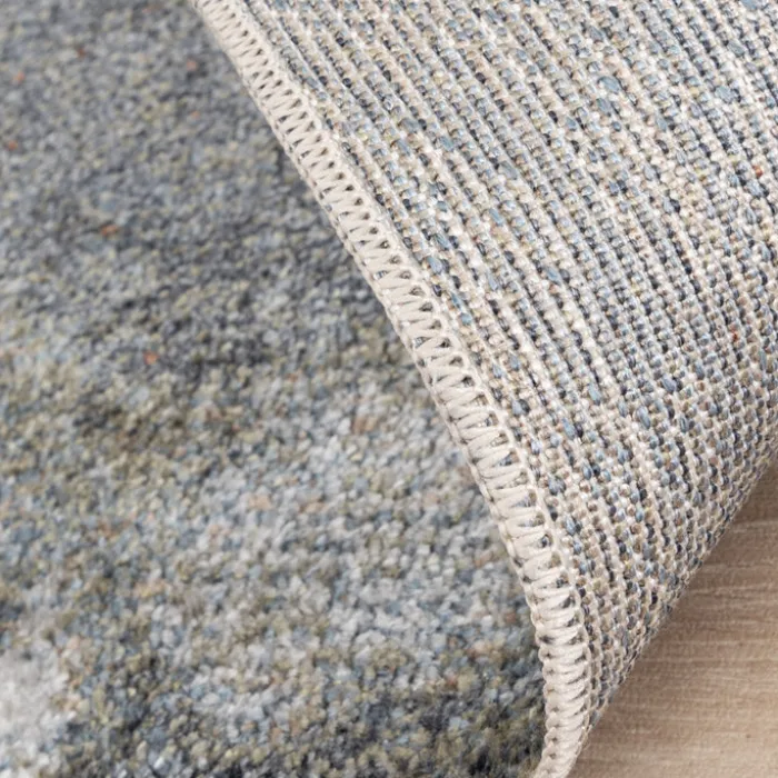 Waschbarer Teppich Rund - Misha Lines Creme Braun