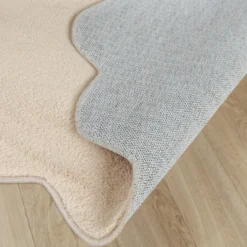 Waschbarer Teppich Rund - Puck Beige