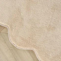 Waschbarer Teppich Rund - Puck Beige