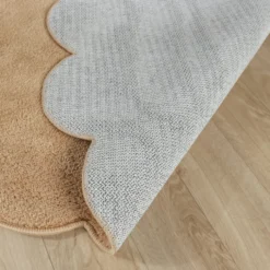 Waschbarer Teppich Rund - Puck Braun