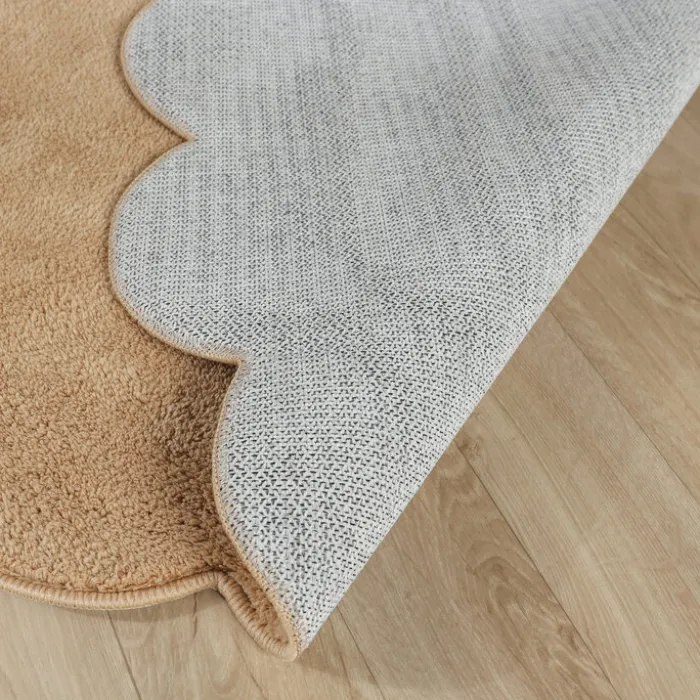 Waschbarer Teppich Rund - Puck Braun