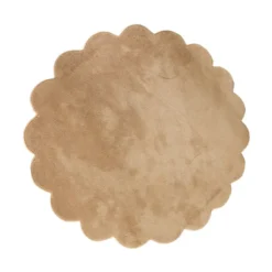 Waschbarer Teppich Rund - Puck Braun