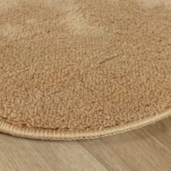 Waschbarer Teppich Rund - Puck Braun
