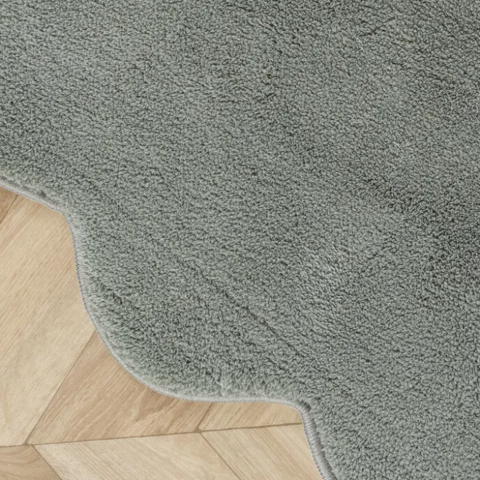 Waschbarer Teppich Rund - Puck Grün