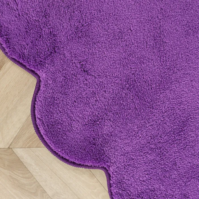 Waschbarer Teppich Rund - Puck Lila