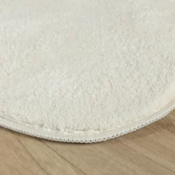 Waschbarer Teppich Rund - Puck Weiß