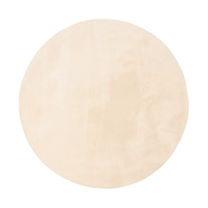 Waschbarer Teppich Rund - Vivid Beige