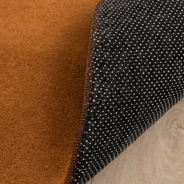 Waschbarer Teppich Rund - Vivid Terrakotta