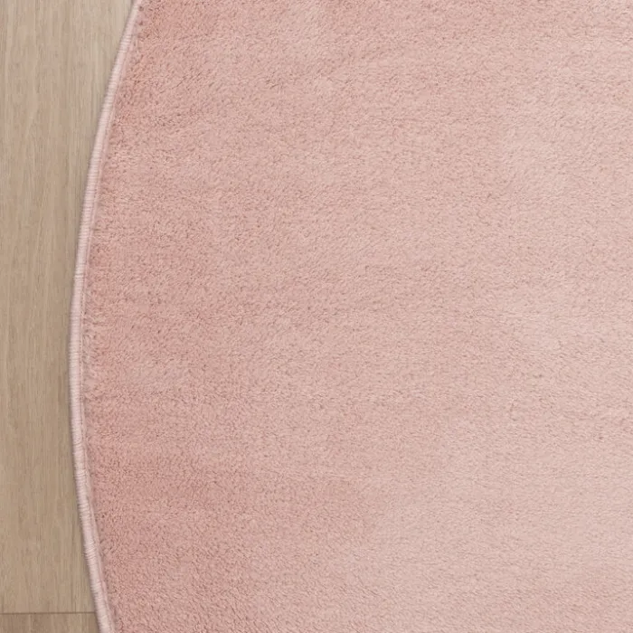 Waschbarer Teppich Rund - Vivid Rosa