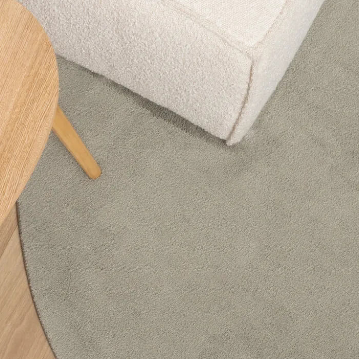 Waschbarer Teppich Rund - Vivid Grün