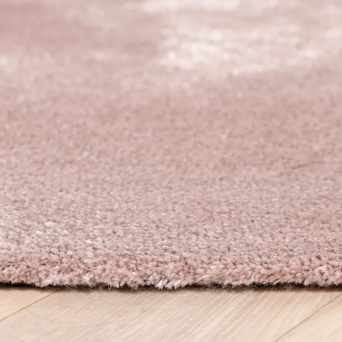 Waschbarer Viskose Teppich - Vive Altrosa