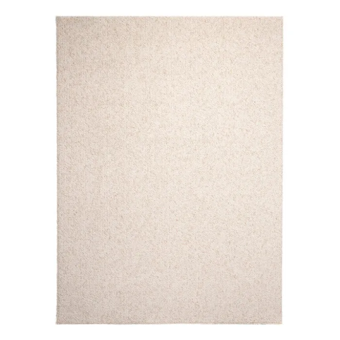 Waschbarer Wollteppich - Bruno Creme Weiß