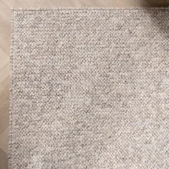 Waschbarer Wollteppich - Bruno Beige Creme