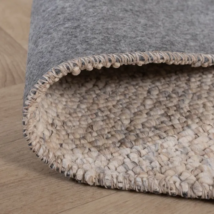 Waschbarer Wollteppich - Bruno Beige Creme