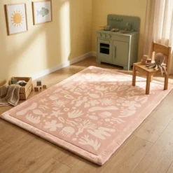 Waschbare Spielmatte Baby - Flo Rosa