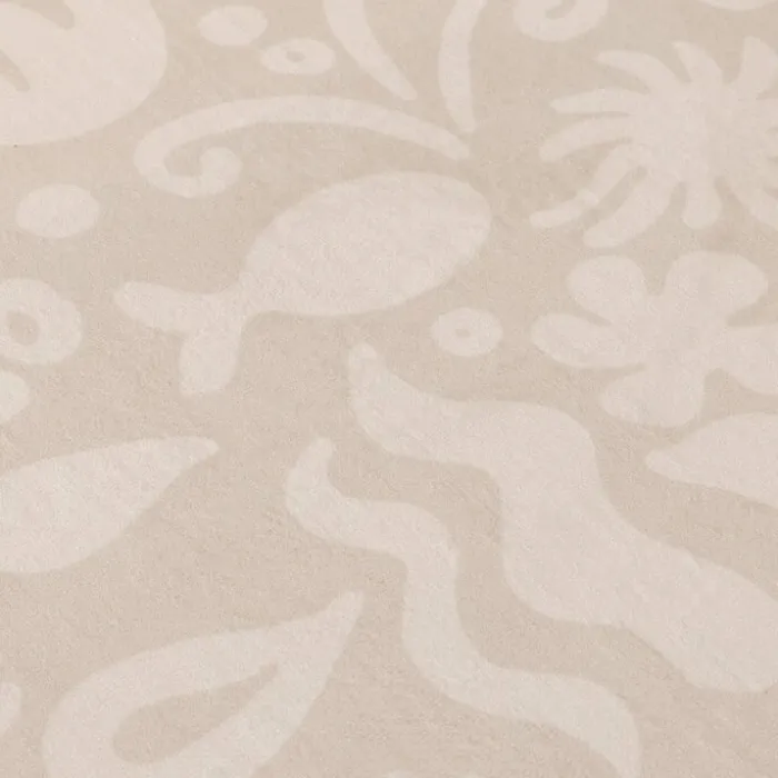 Waschbare Spielmatte Rund - Flo Beige