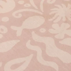 Waschbare Spielmatte Rund - Flo Rosa