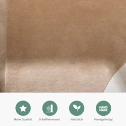 Wollteppich Abstrakt - Clarice Creme Beige