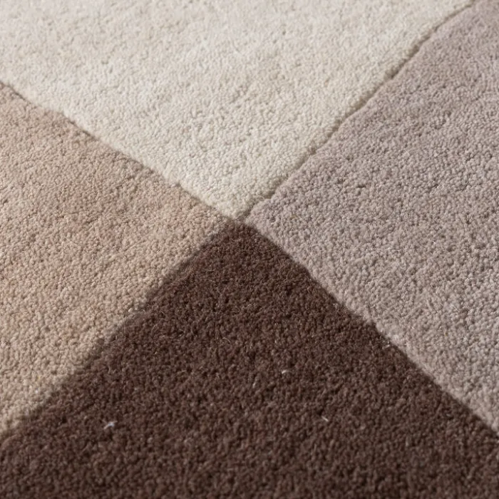 Wollteppich Abstrakt - Clarice Braun Beige