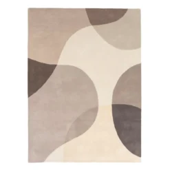 Wollteppich Abstrakt - Clarice Braun Beige
