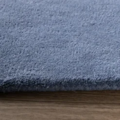 Wollteppich Abstrakt - Jules Creme Blau