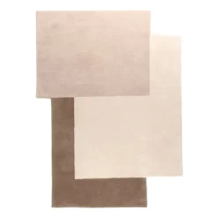Wollteppich Abstrakt - Jules Creme Taupe