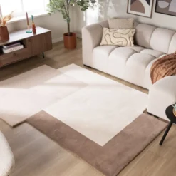 Wollteppich Abstrakt - Jules Creme Taupe