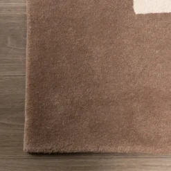 Wollteppich Abstrakt - Jules Creme Taupe